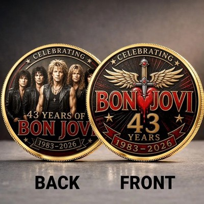 Bon Jovi 43 Years Anniversary Commemorative Coin