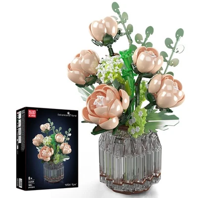 Mould King 24109 Rosen Bausatz Klemmbausteine Modell Spielzeug Dekoration