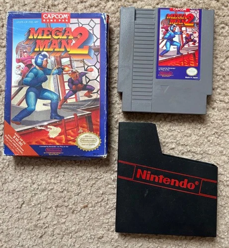 New ListingMega Man 2 (Nintendo NES, 1989) w/ OEM sleeve & Box Tested works