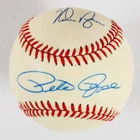 Nolan Ryan & Pete Rose Signed Baseball - COA JSA