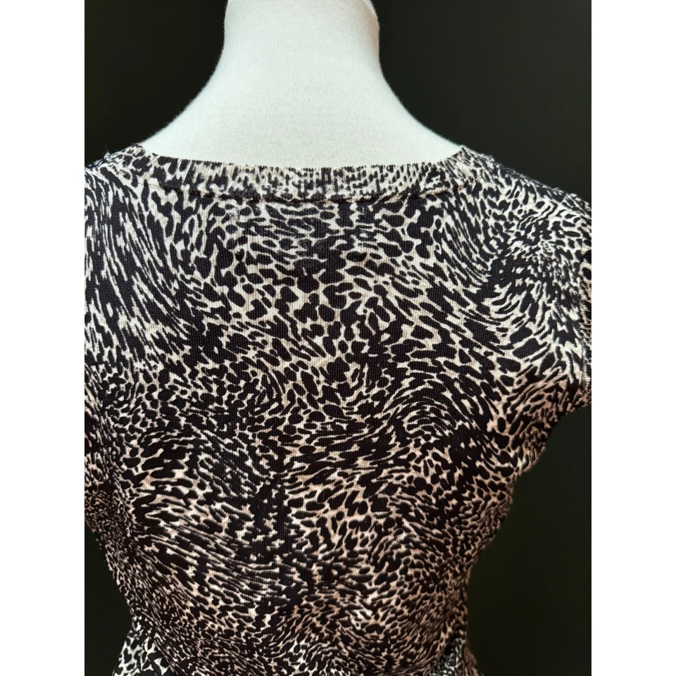 Jones New York Collection 女式无袖豹纹上衣 S 码 — 第 4/4 张图片