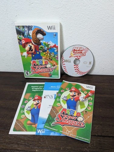 New ListingMario Super Sluggers Nintendo Wii Video Game Baseball Sports CIB W/Manual TESTED