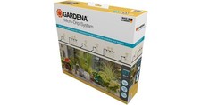 GARDENA Micro-Drip-System Tropfbewässerung Set Terrasse, 30 Pflanzen, Tropfer (