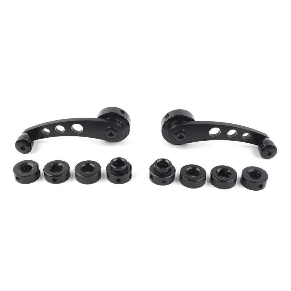 2Pcs Universal Aluminum Alloy Window Handle Winder Riser Winder Crank Riser blk - Imagem 4 de 4