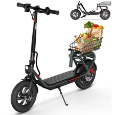 Electric Scooter 400W Peak 15MPH Long Range 32KM Commute eScooter LED Display