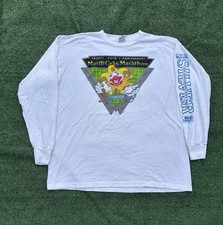 90’s Mardi Gras Marathon Long Sleeve shirt XL White Single stitch made in USA