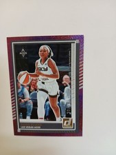 2025 Panini Donruss WNBA #37 Dana Evans Purple Shimmer /99 LAS VEGAS ACES