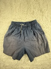 Vintage 90s Disney Mickey Mouse Cotton Shorts Faded Made In USA XL Blue Retro