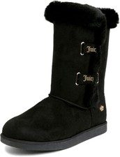 NWT Juicy Couture Women's Koded Faux Fur Winter Boots Black 6M