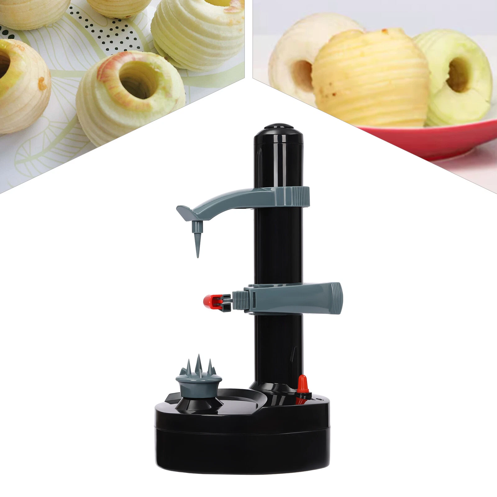 Automatic Potato Pear Tomato Peeler Electric Fruit Quick Peeling Tool US Stock
