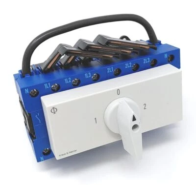 Kraus & Naimer KA40B T904 VE2 Umschalter 4-polig 40A mit Stellung 1 - 0 - 2