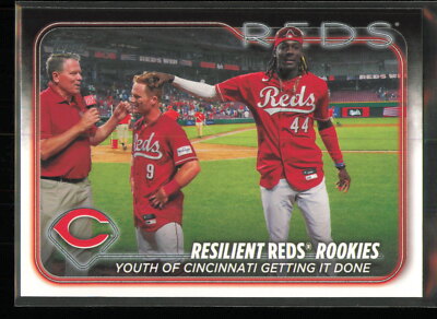 2024 Topps #133 Resilient Reds Rookies: Youth of Cincinnati Getting It Down