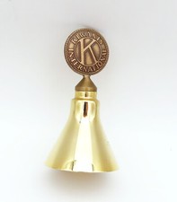 1960s KIWANIS INTERNATIONAL CIRCLE K BRASS BELL