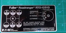 Fuller Roadranger Rto-12513 Shift Pattern Plate