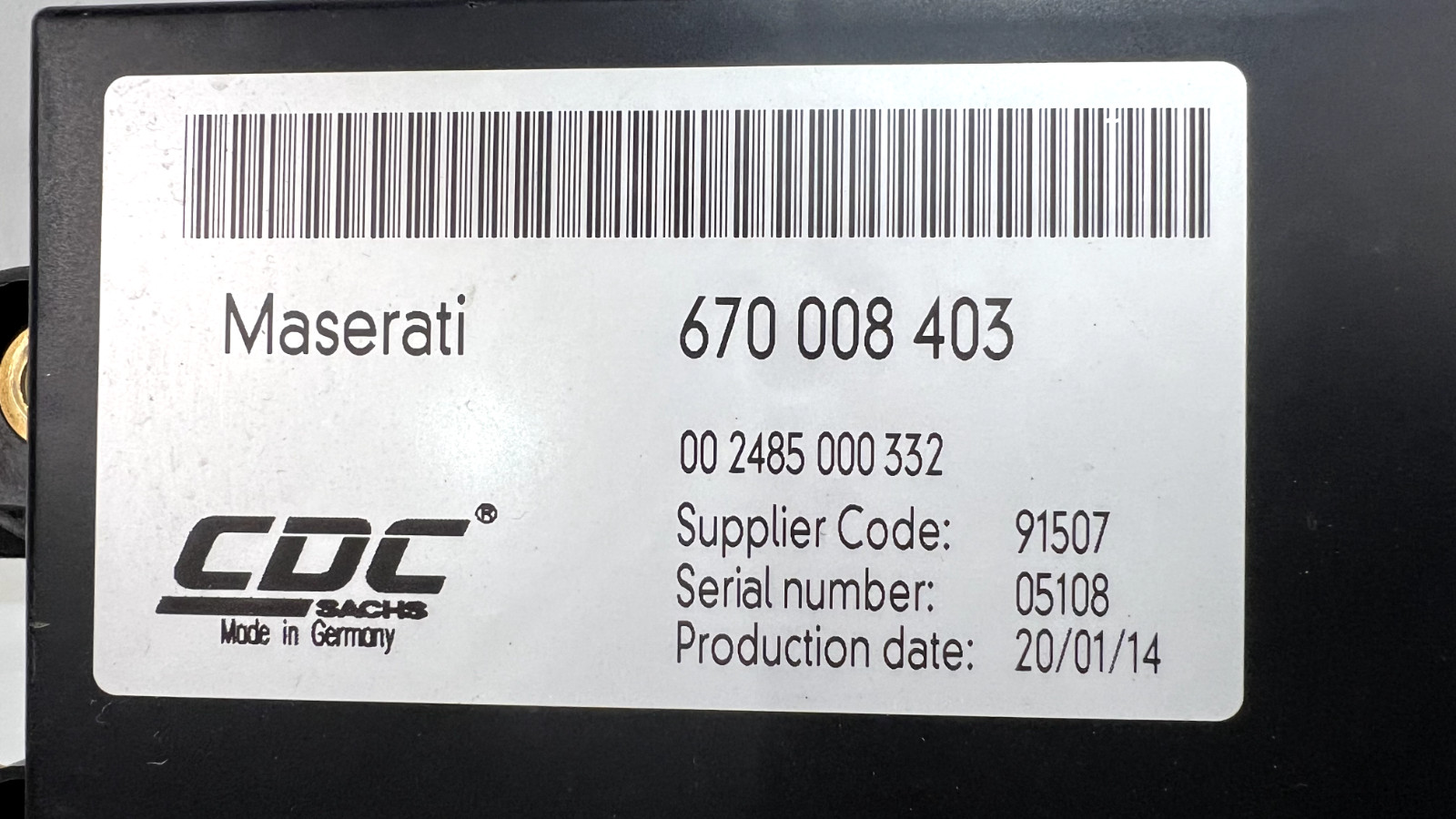 ⭐️2014-2019 MASERATI QUATTROPORTE SUSPENSION DAMPENING CONTROL MODULE 670008403