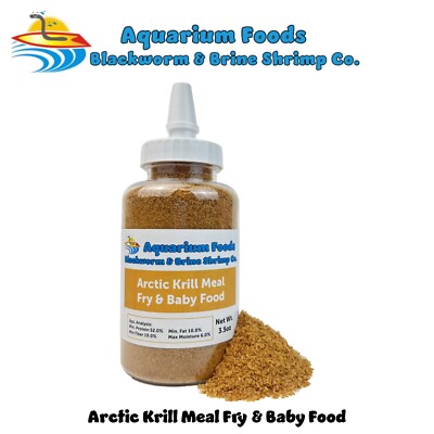 Arctic Krill Meal/Powder Premium Fry & Baby Food - Bottle