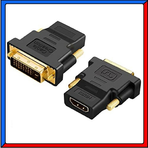 ADATTATORE CONVERTITORE DA DVI-D DUAL LINK MASCHIO A HDMI FEMMINA CAVO ...
