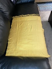 Gold Scarf Acrylic Smooth 27" x 67" Brand New