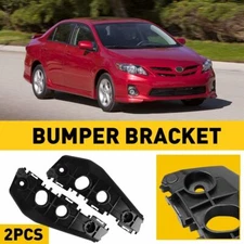 Pair Bumper Fender Brackets Support Beam Front For 2011 2012 2013 Toyota Corolla