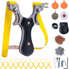 Outdoor Professional Solid Slingshot Set for Hunting Stainless Steel High Veloci