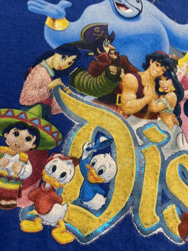 Disneyland Where Dreams Come True Glittery Vintage T Shirt Size 3XL - Picture 4 of 8