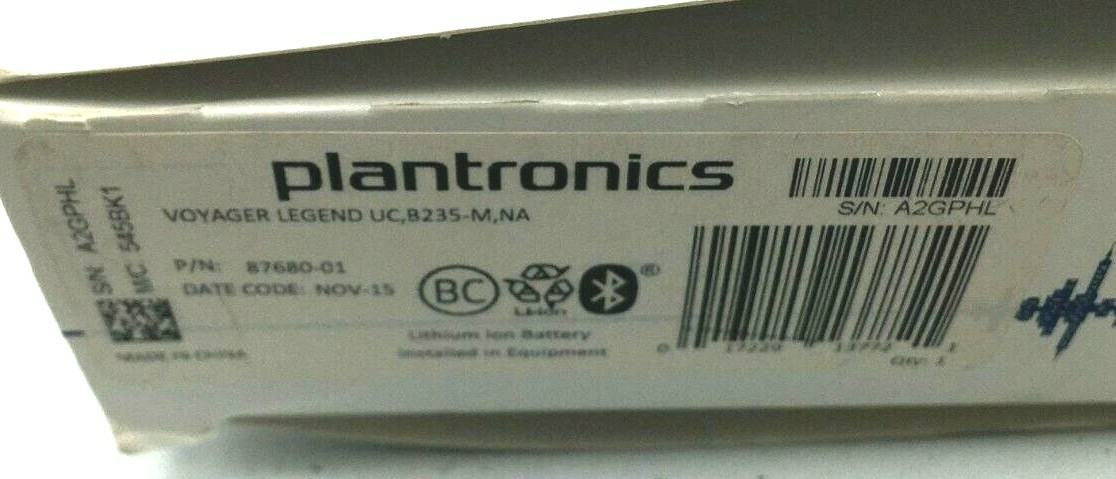 Plantronics Voyager Legend UC Bluetooth BT300M Set Free