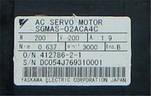 ein Yaskawa Servomotoren SGMAS-02ACA4C - Bild 4 von 7