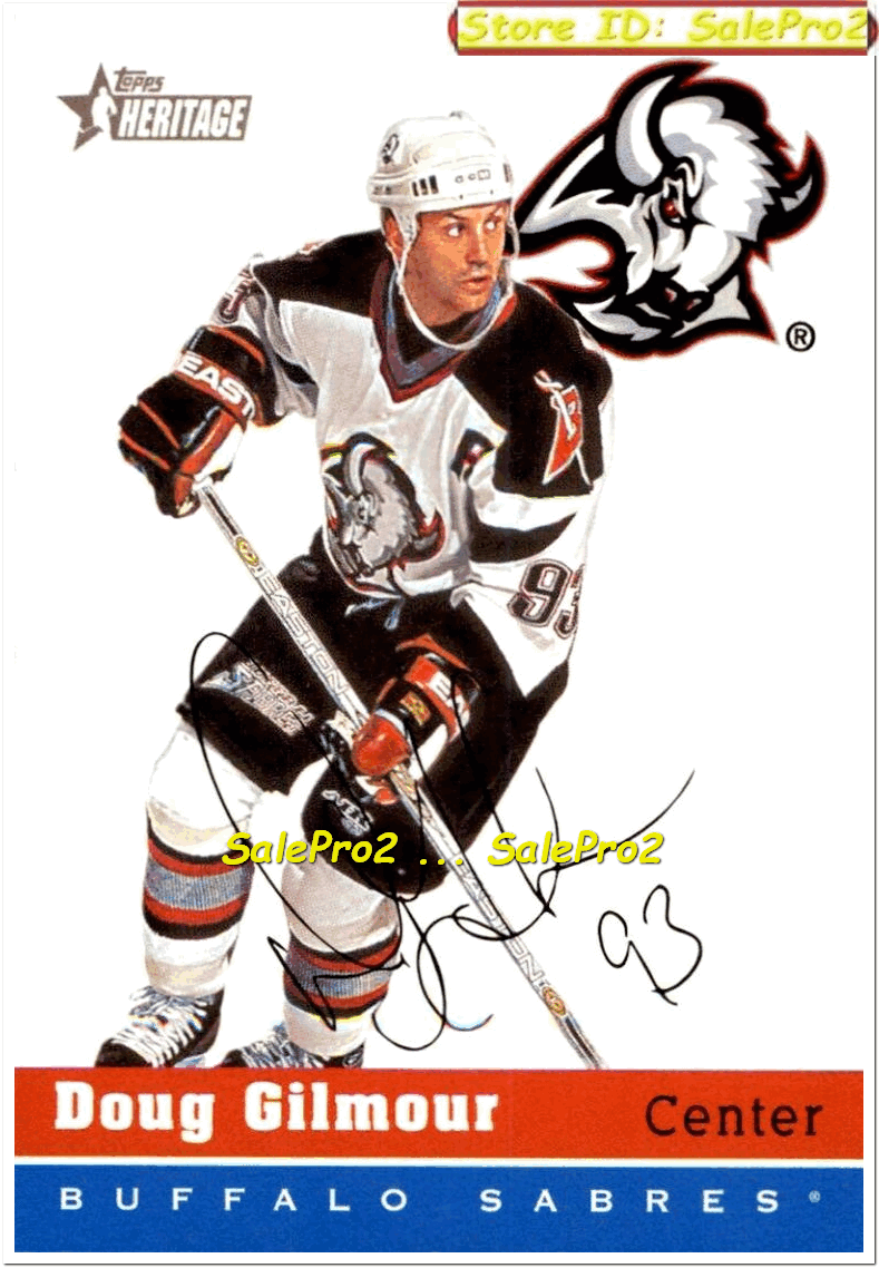 100++ DOUG GILMOUR SINGLES INSERT PROMO LIMITED JERSEY RC
