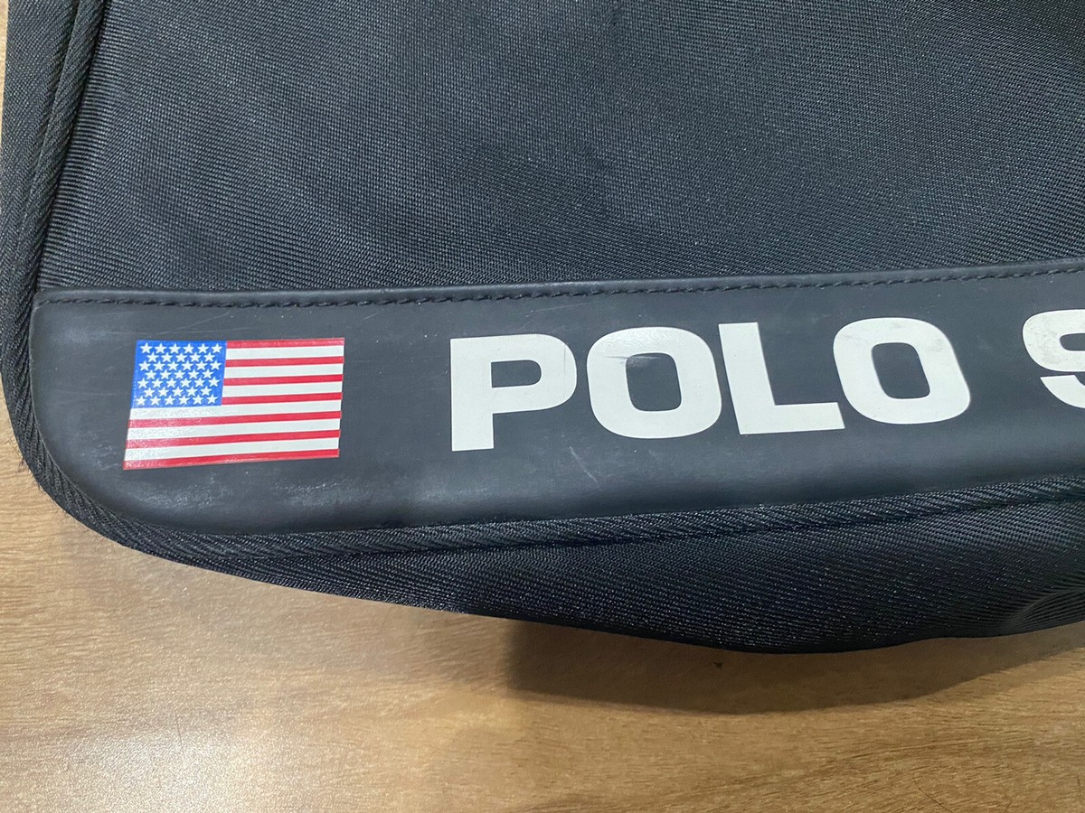 Men's Vintage Polo Sport Ralph Lauren Black Crossbody