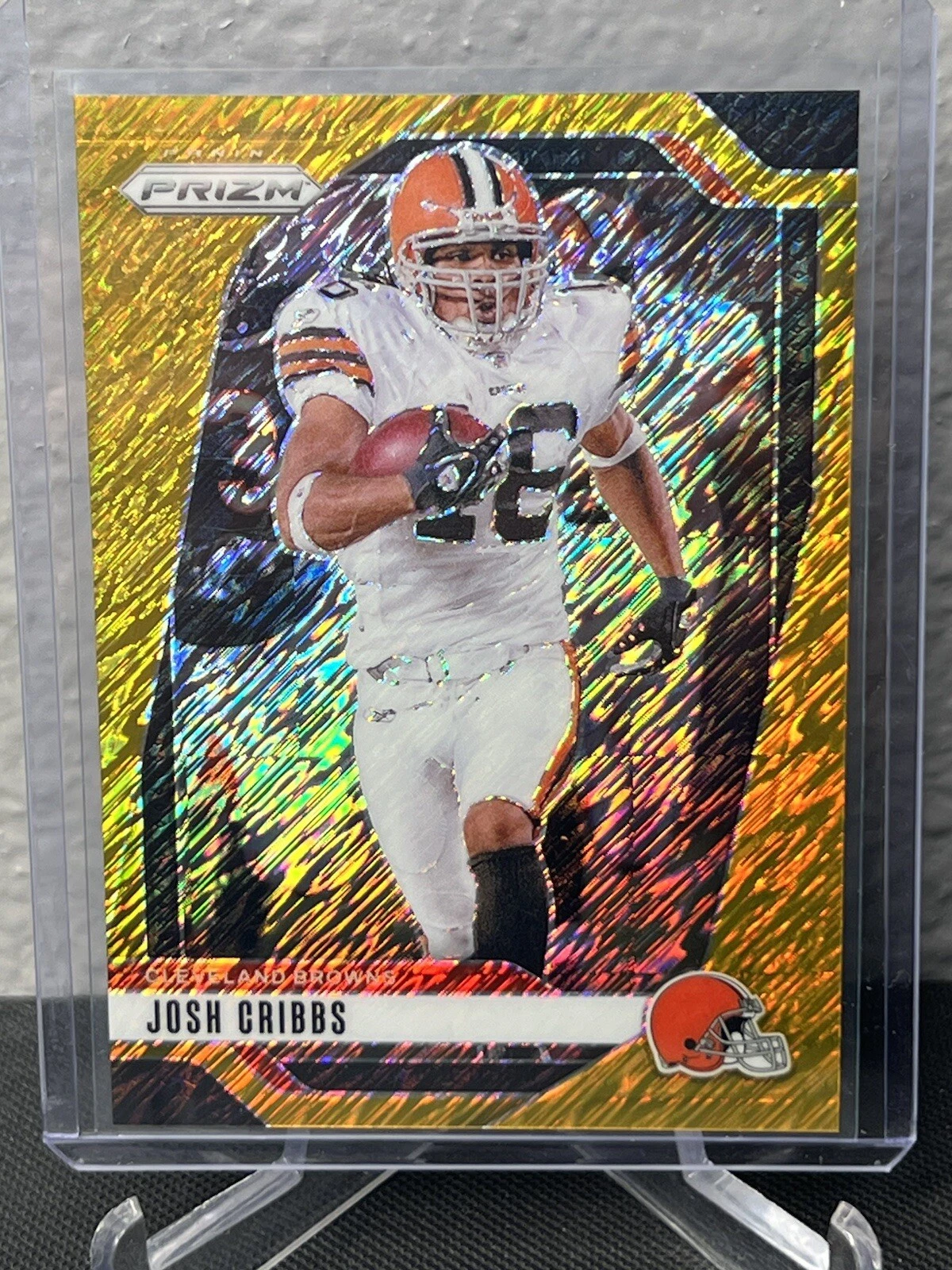 2024 Panini Prizm FOTL Josh Cribbs Gold Shimmer #5/10 SSP Cleveland Browns