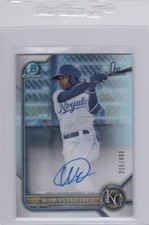 2022 1ST Bowman Chrome Refractor WILMIN CANDELARIO #CPAWC Rookie Auto #/499