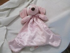 Baby Gund Pink Spunky Huggybuddy Blanket 58966 Plush Satin Security Lovey 15"