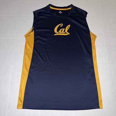 NWOT University Of Cal Berkeley Golden Bears Tank Top SHIRT Medium Blue NCAA