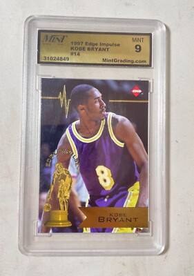 1997 Collector's Edge Edge Impulse Gold Kobe Bryant #14 PSA 9 MINT basketball 