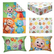 Cocomelon 4-Piece Toddler Bedding Set Sheets Bedspread Pillowcase New