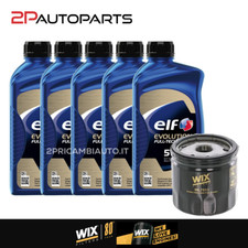 KIT TAGLIANDO FILTRO OLIO CAPTUR CLIO IV 1.5 DCI E OLIO ELF 5 LT 5W30 FULL TECH