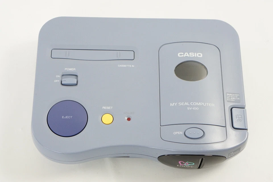 Consola CASIO LOOPY My Seal Computer SV100 sistema probado con cartucho de sello 4849 Foto 2 de 4