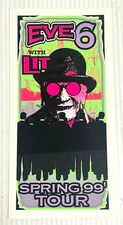 EVE 6 WITH LIT 1999 SPRING TOUR MARK ARMINSKI ART HANDBILL FLYER ROCK