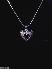 3D Heart Charm Necklace