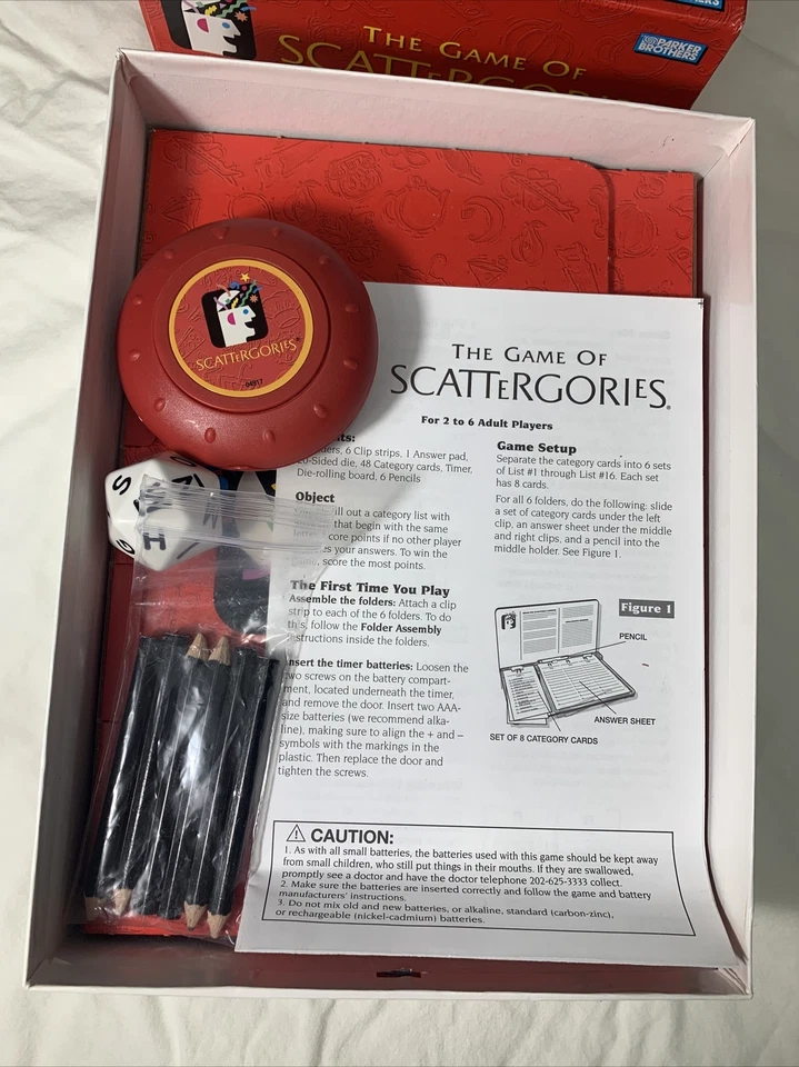 2003 The GAME OF SCATTERGORIES Parker Brothers/Hasbro Complete Game - Image 2 of 4