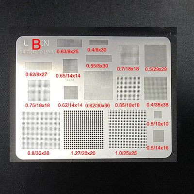 1/3Pcs High Quality Universal BGA Reballing Stencil Square Hole Direct Heating B