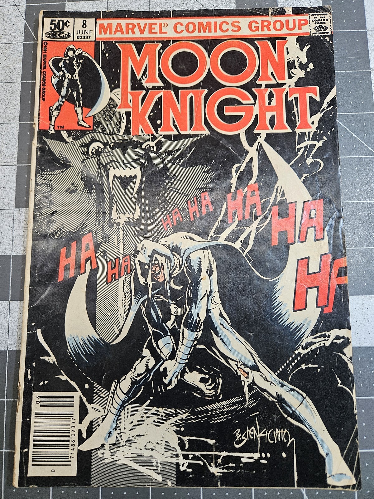 Moon Knight #8 June 1981 Marvel Comics Bill Sienkiewicz Cover Doug Moench FN
