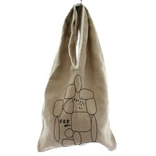 Mina Perhonen  Munakatadou Linen Tote Bag Beige Handbag RA9103