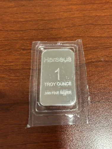 Heraeus 1 oz. 999 Silver Bar Made In Germany Sealed