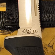 Case Fixed Blade Knife Synthetic Handle Stainless Steel Combination Edge