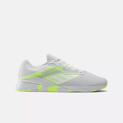 Reebok Nano X4 Training Men Shoes Size 11 Grey Gray Neon Green White 100204675