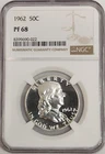 1962 PF68 Franklin Half Dollar NGC