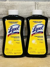 Lysol Concentrate Disinfectant Original Scent 12 fl oz Makes 9 Gallons 2 Pack