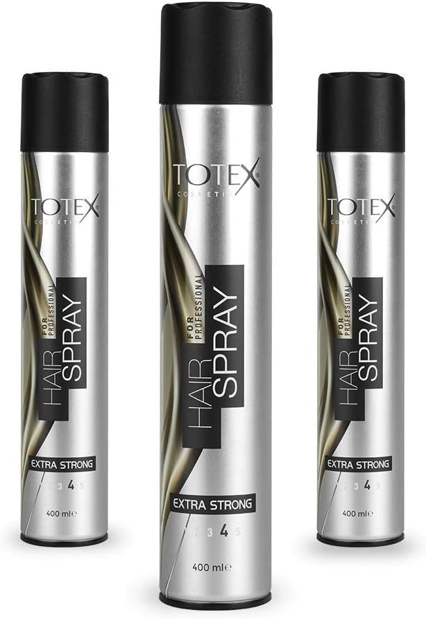 Totex - Hairstyling Spray Extra Strong No.4 400ml X 3