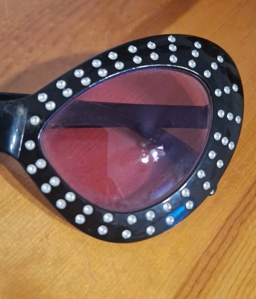 Amscan со стразами Diva фиолетовый тонированный весело оттенки вечеринки/костюм Cat глаз вид - Изображение 3 из 4